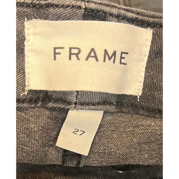 FRAME Denim Le Super High Mini Boot Released Hem, Black, Size 27 - Picture 11 of 12